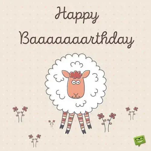 Happy Baaaaaaaaarthday!