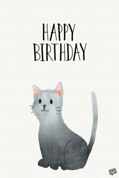 Birthday wish for cat lovers. | Birthday Wishes Expert Happy Birthday.