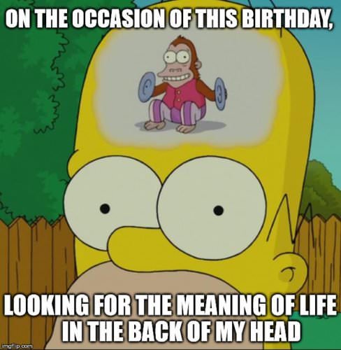 On the occasion of this birthday, looking for the meaning of life in the back of my head.