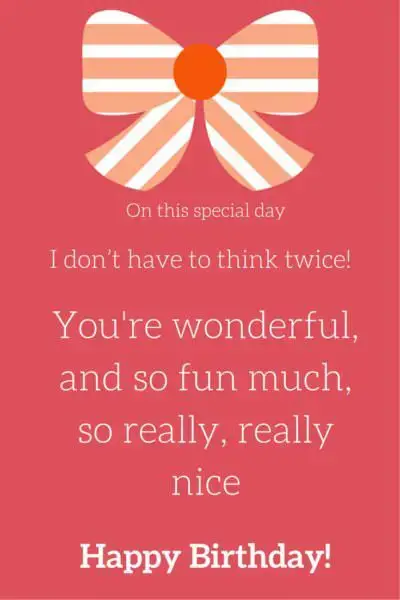 On this special day...