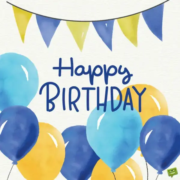 Happy Birthday.