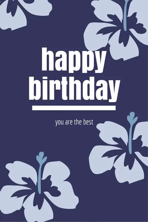 Happy Birthday! You're the best!