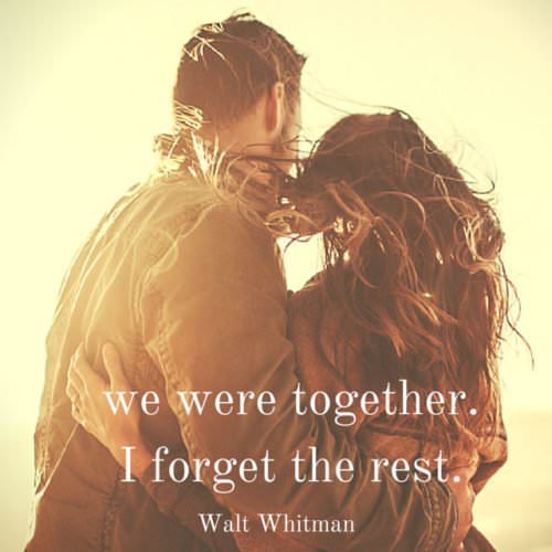 we were together. I forget the rest.