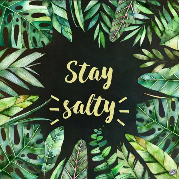 Stay salty.