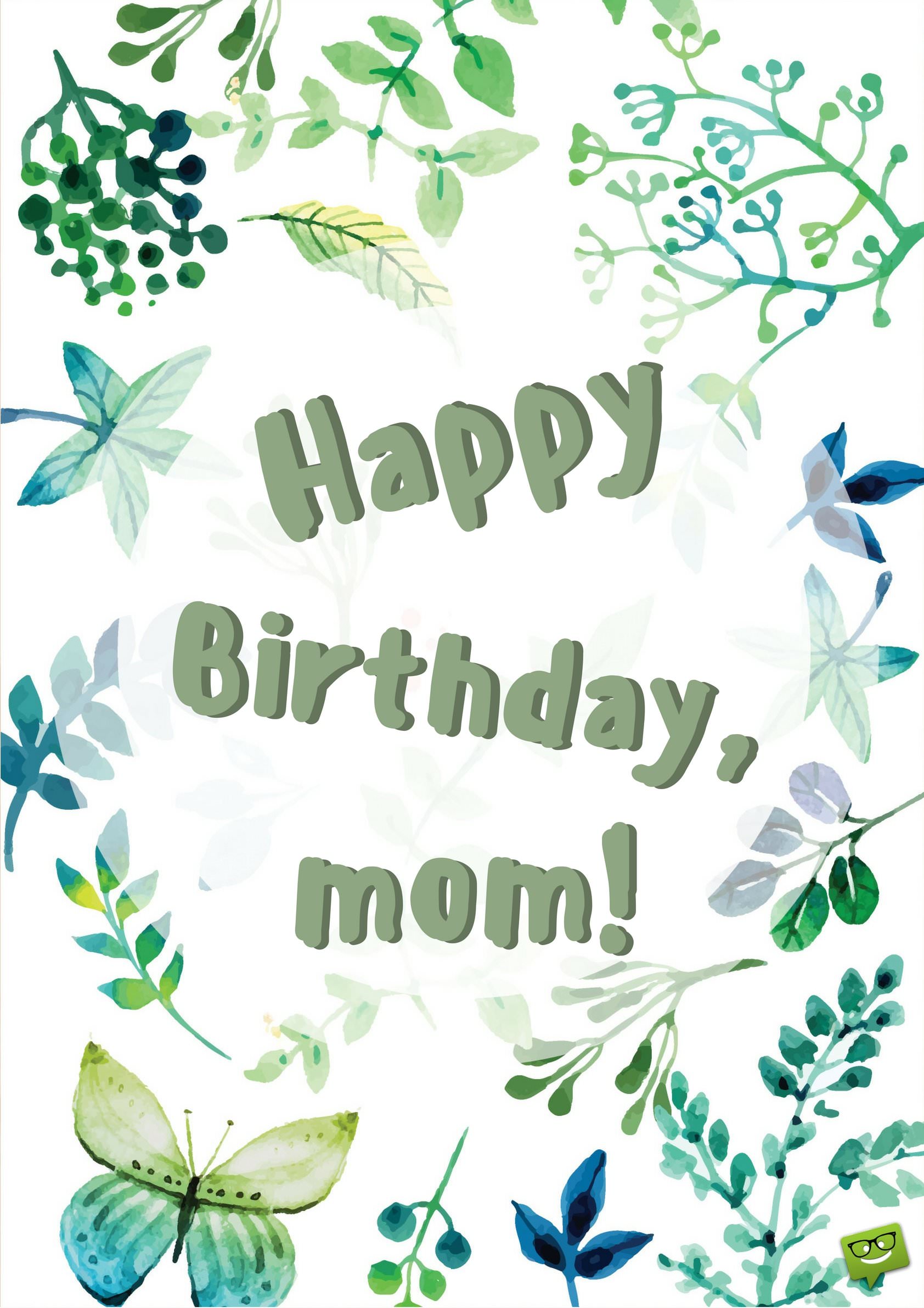 Happy Birthday Mom Printable Cards