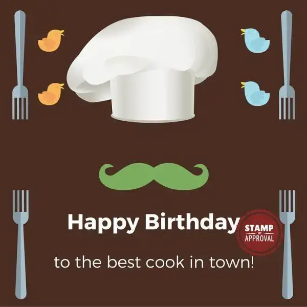 Happy Birthday to the best cook in town.
