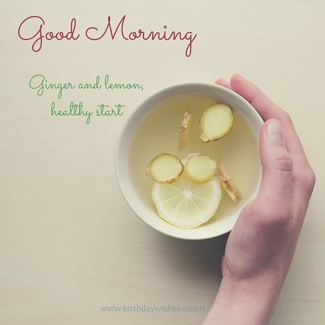 Good Morning Ginger And Lemon Healthy Start