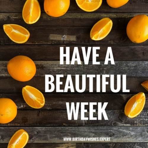 Have a beautiful week.