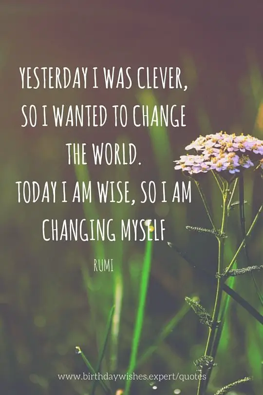 pix Yesterday I Was Clever So I Wanted To Change The World Meaning yesterday i was clever so i wanted to