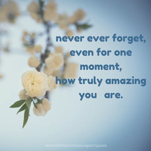 Never Forget How Amazing You Are 51 Short and Meaningful Quotes