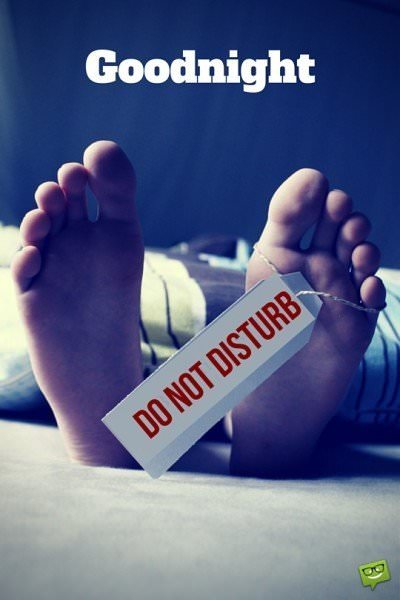 Goodnight. Do not disturb. | Birthday Wishes Expert Goodnight. Do not disturb.