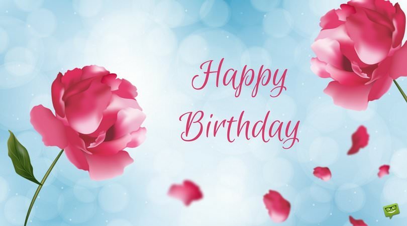 Feliz cumpleaños, Essie¡! Happy-Birthday-card-with-red-flowers-on-sky-blue-background