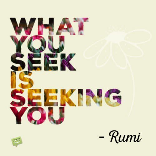 Rumi Quote about life.