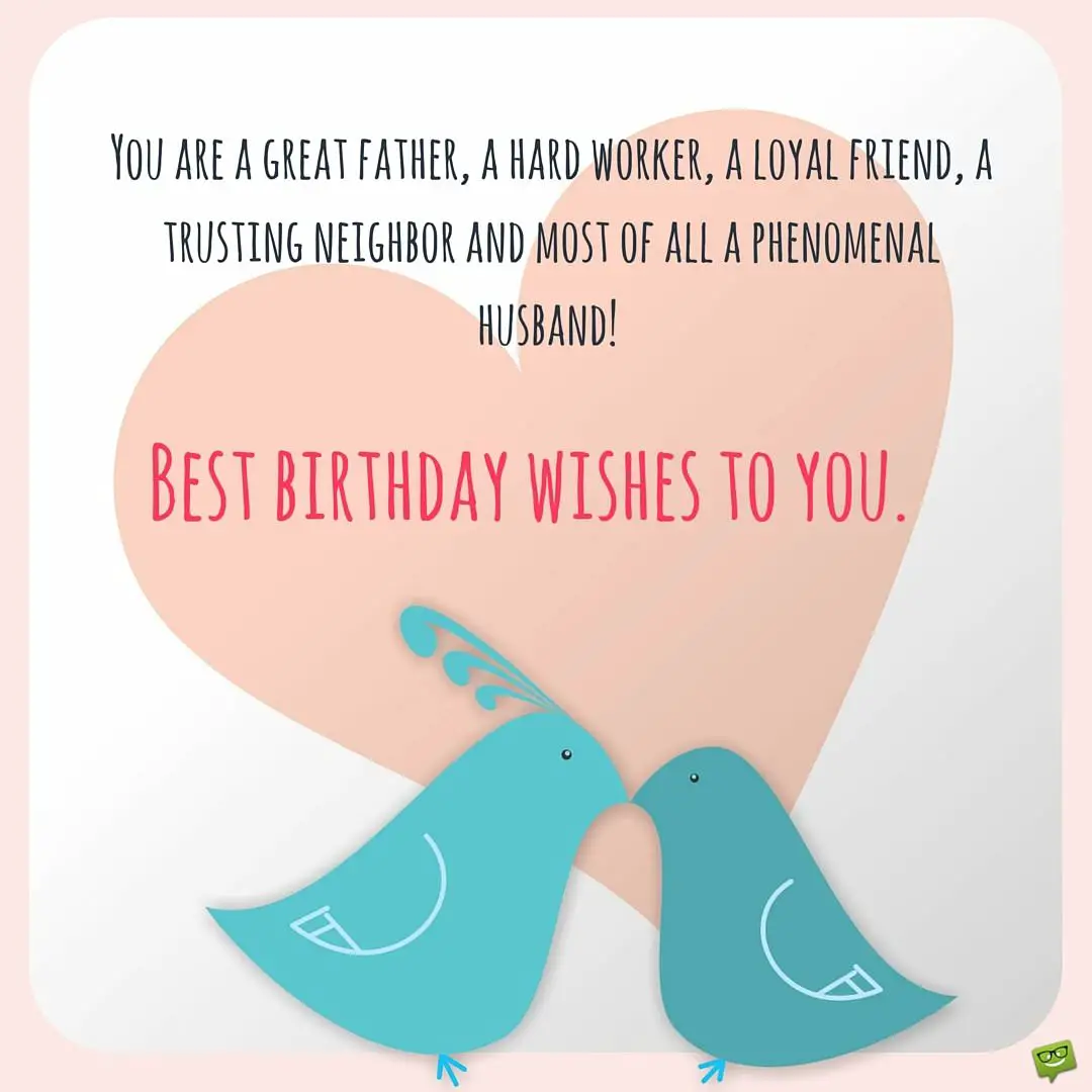 Smart Bday Wishes for your Husband