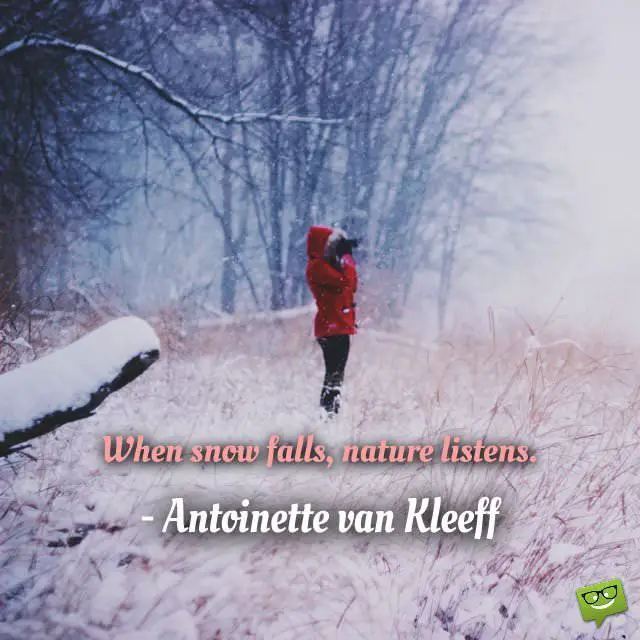 25 Winter Quotes and Sayings about Snow