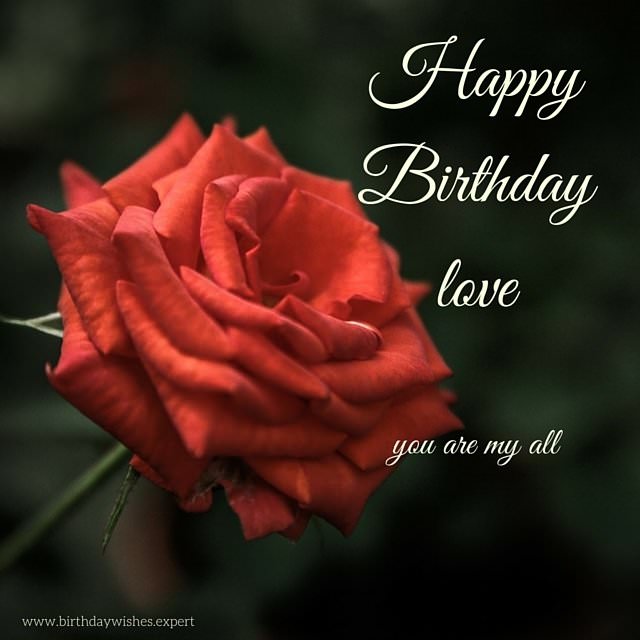 Happy Birthday Picture With Red Rose