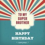 Happy Birthday to my super brother, vintage design