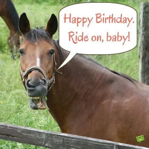 Happy Birthday. Ride on, baby!