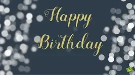 Happy Birthday.