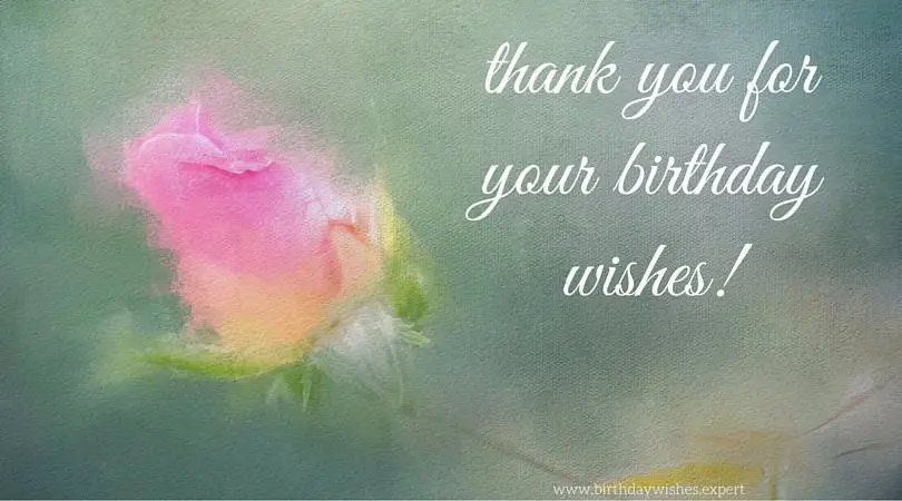 Thank you for your birthday wishes!