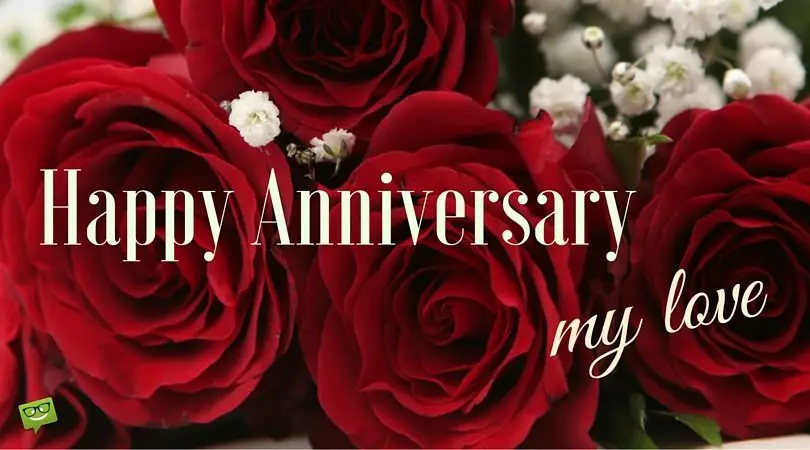 Happy Anniversary Bouquet Of Red Roses
