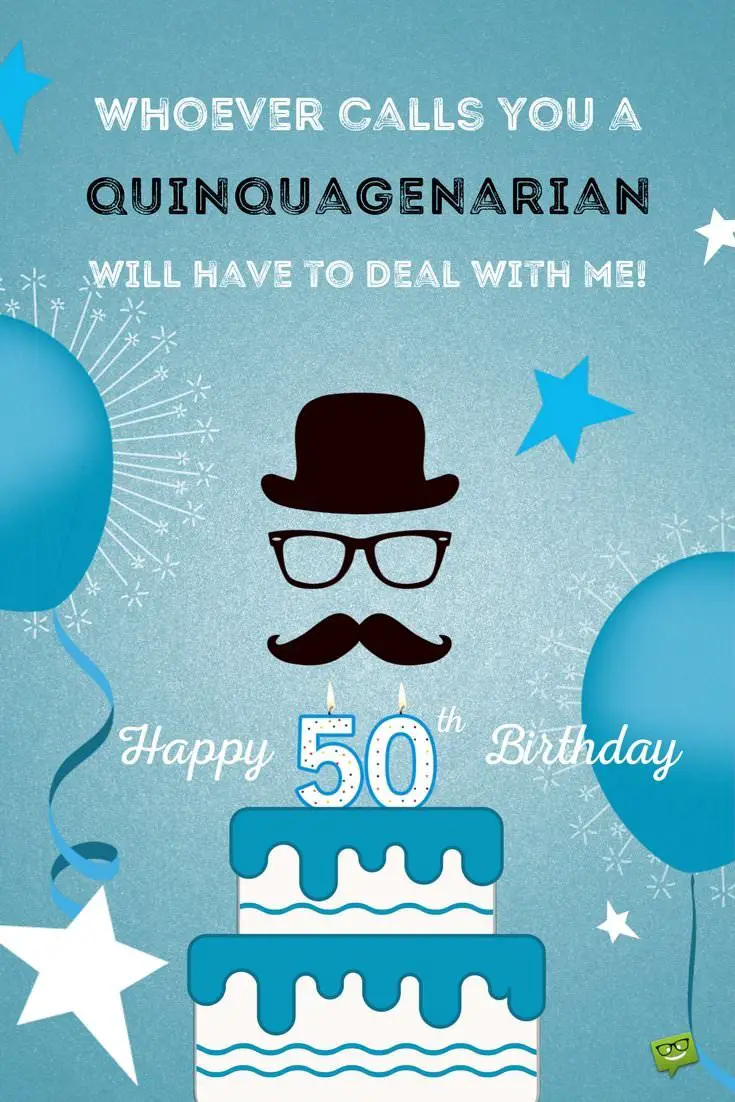 Happy 50th Birthday | Funny & Sweet Wishes for 50-year-olds