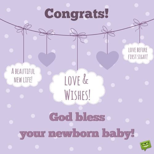 Congrats for your newborn baby. Love & Wishes!