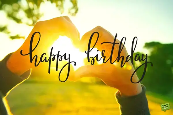 Happy Birthday.