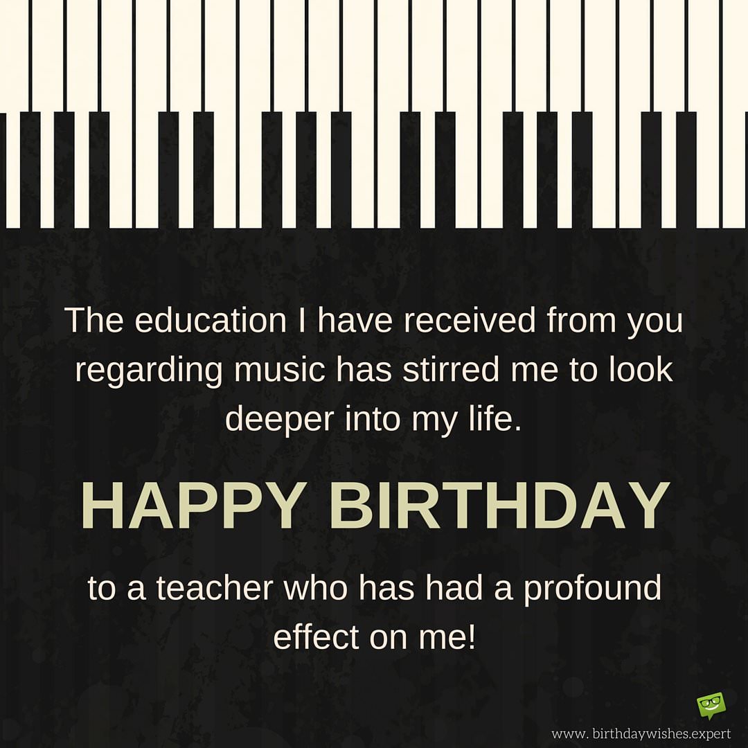 Happy Birthday Teacher Wishes For Professors Instructors