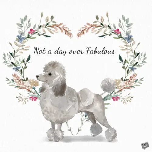 Not a day over fabulous.