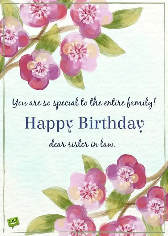 Birthday Wishes for Your Sister-In-law