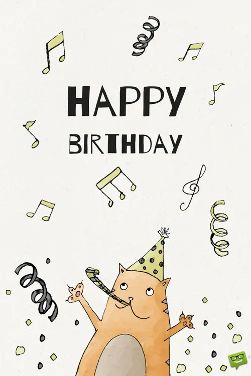 Birthday Wish For Music Teacher Or Student