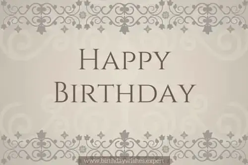 Happy Birthday!
