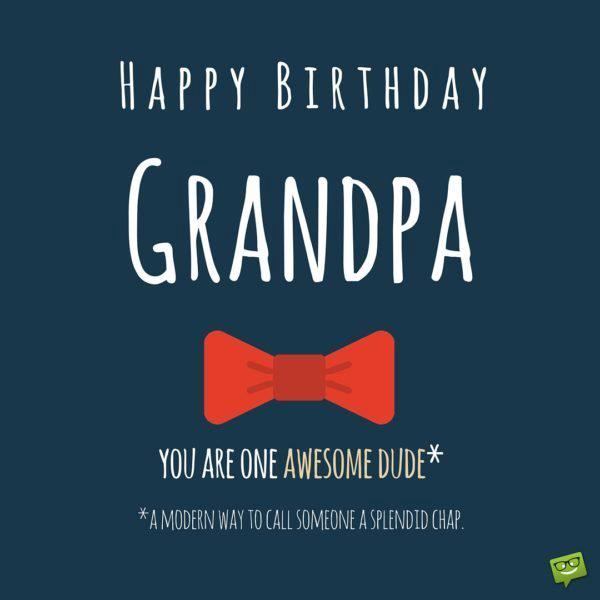 Happy Birthday, Grandpa!