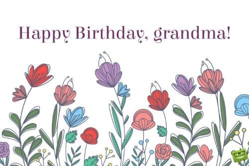 Happy Birthday, grandma!