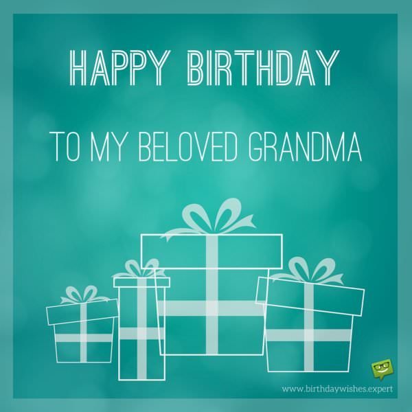 Happy Birthday to my beloved grandma.