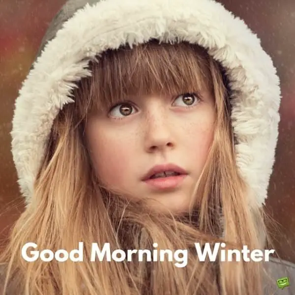 Good morning, winter.