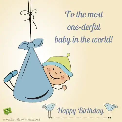Happy Birthday to the most wonderful one year old in the whole world. 1st birthday wish