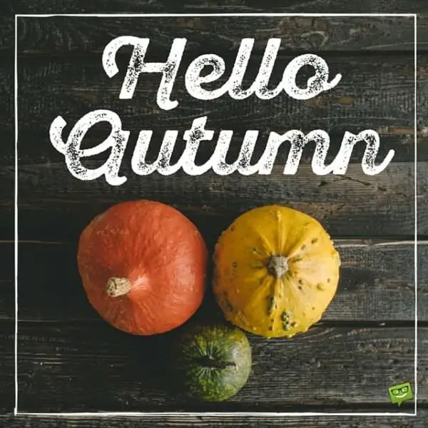 Hello, Autumn! | Quotes and Images for this Fall