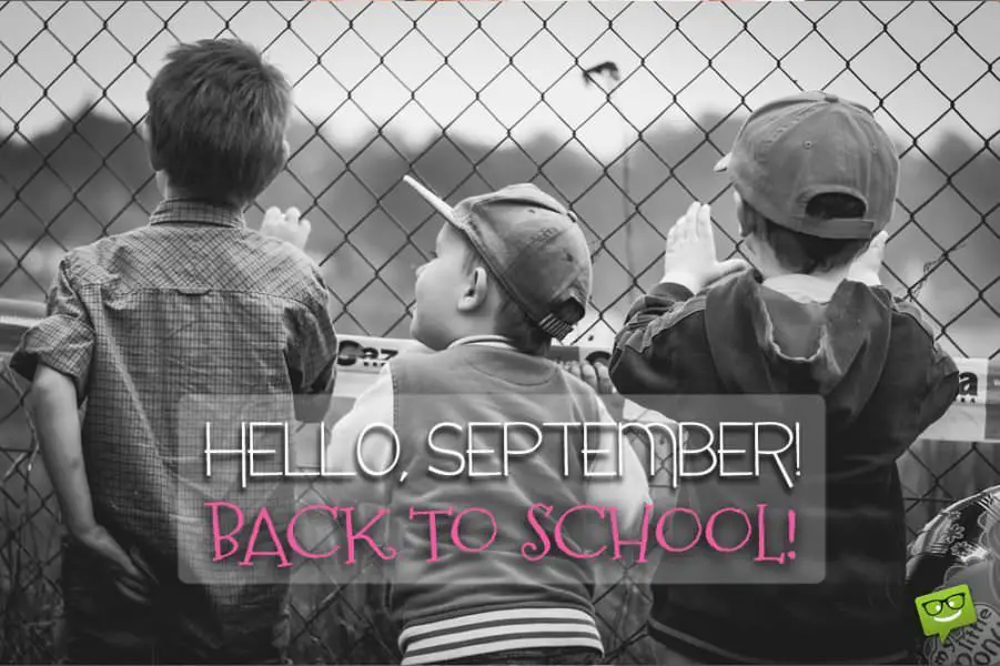 Hello September! Back to school!