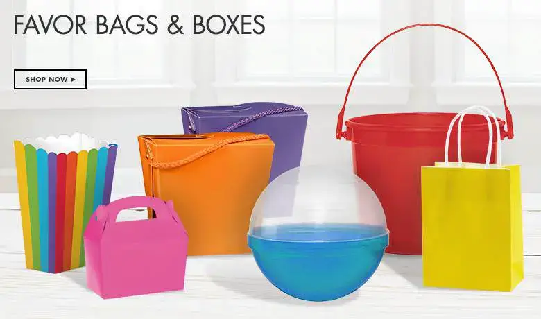 Kids Birthday Favor Bags and Boxes by Party City