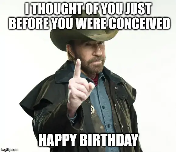 Chuck Norris Happy Birthday Meme