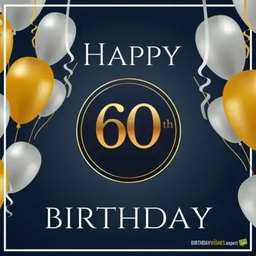 Happy 60th Birthday.