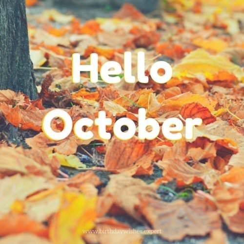 Hello, October.