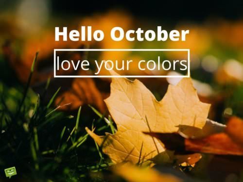 Hello, October. Love your colors.