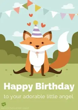 Happy Birthday to your adorable little angel.