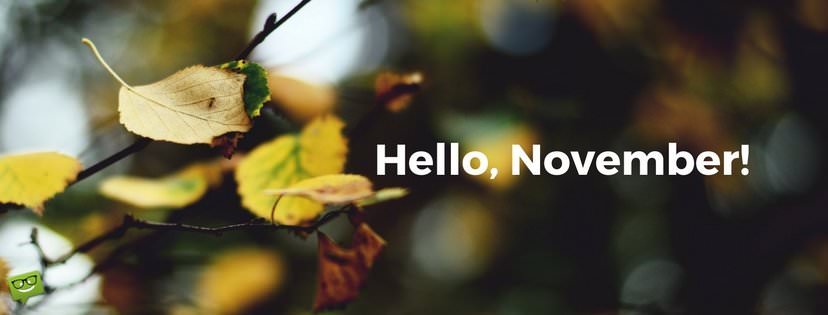 Hello, November! | Birthday Wishes Expert Hello, November!