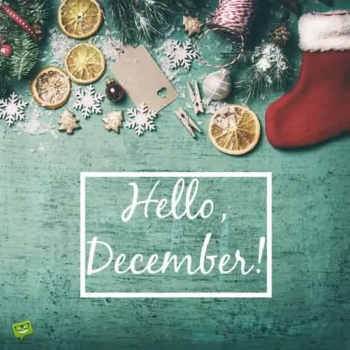 Hello, December!