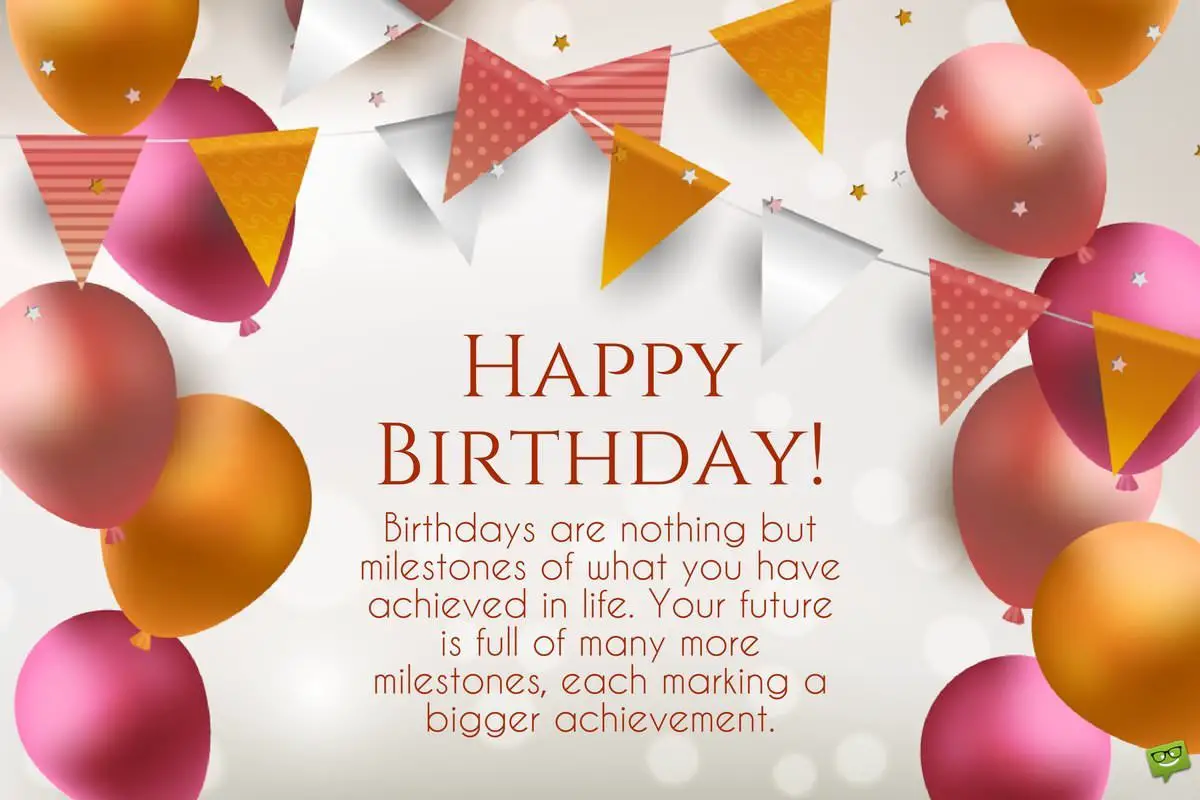 Inspirational Birthday  Wishes Messages to Motivate and 