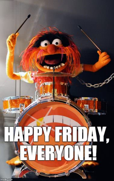 Funny Friday meme with muppet show monster. | Birthday Wishes Expert Happy Friday, Everyone!